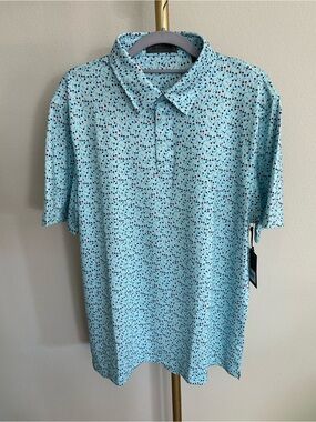G/FORE Men's Aye Poppy Tech Jersey Polo